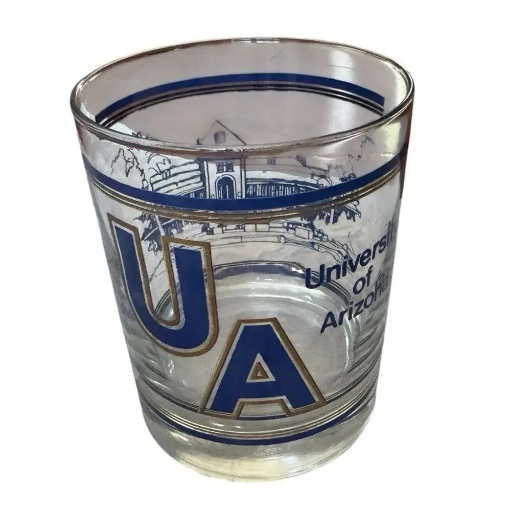 University Of Arizona Scotch Whiskey Barware Glass (1) Tucson Undergraduate